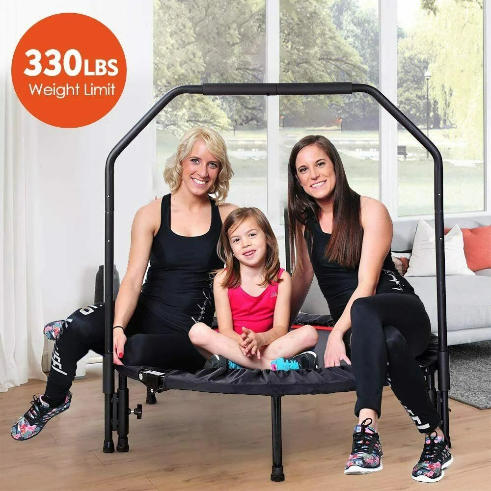 40 Foldable Mini Trampoline with Handrail X1249