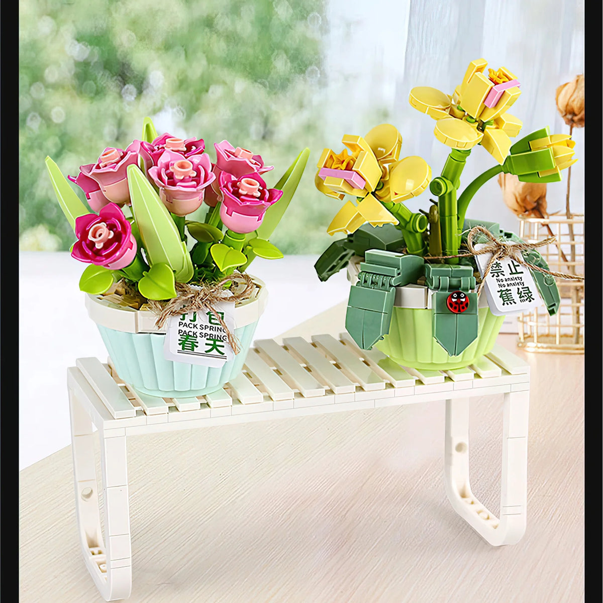 Orchid Bonsai Plant Building Block Set H28447