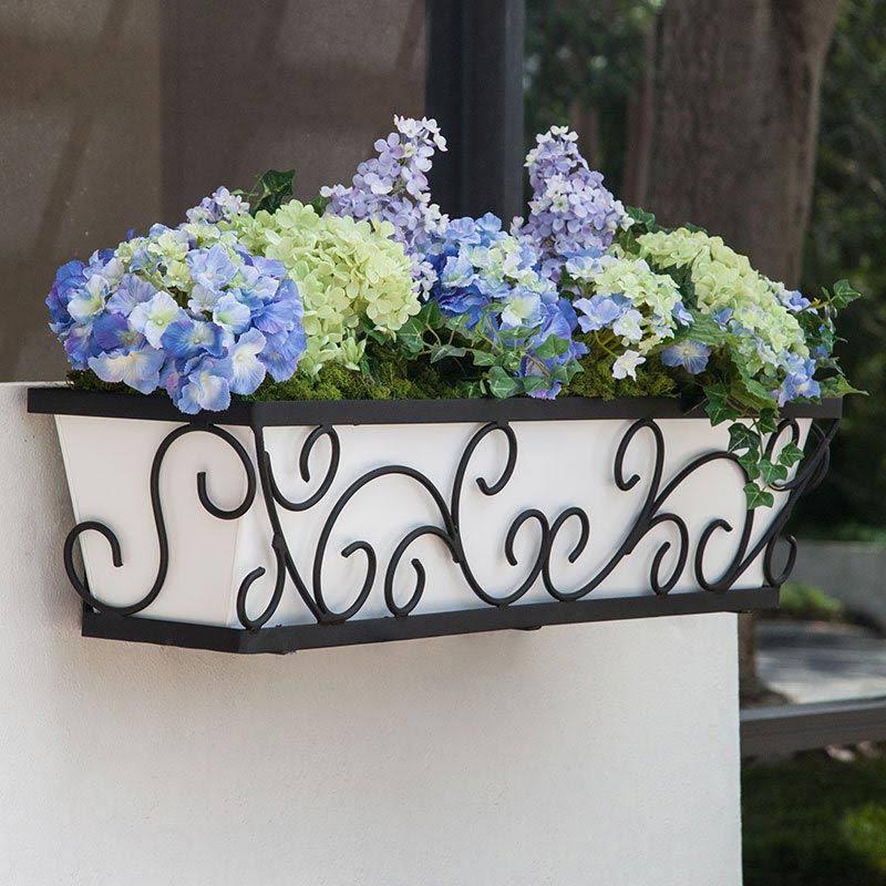 60in Window Box with White Galvanized Liner E423
