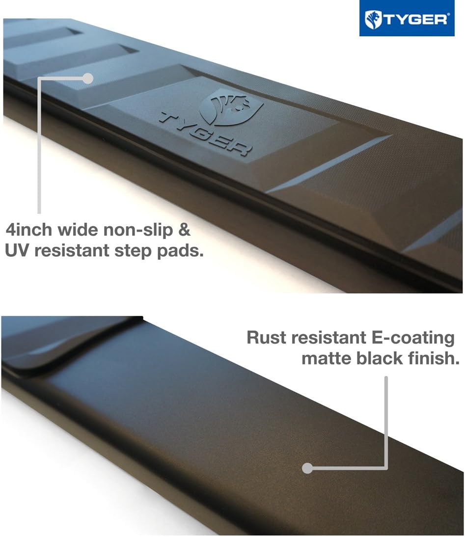 Black Side Step Running Boards U197
