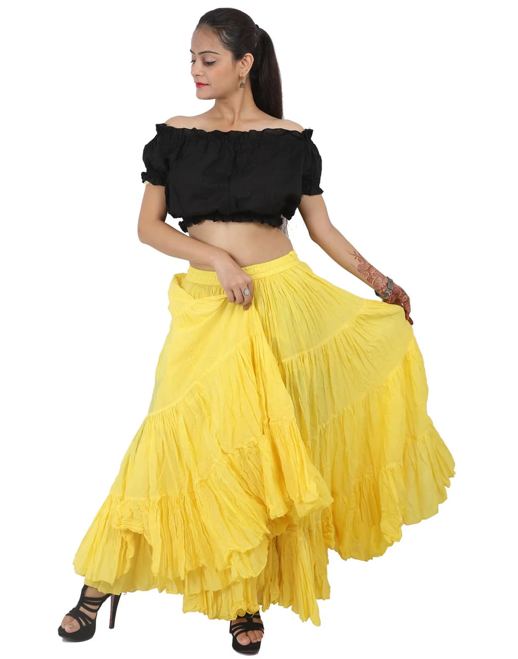 Plus Size 40 Inches Long 25 Yard Skirt D3370