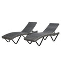 Gray Chaise Lounge Set of 2 D327987