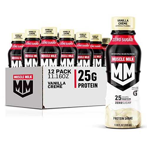 Vanilla Creme Protein Shake, 11.16 Fl Oz, 12 Pack, 25g Protein, Zero Sugar U91791