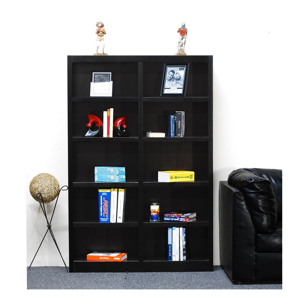 10 Shelf Espresso Wood Bookcase R145