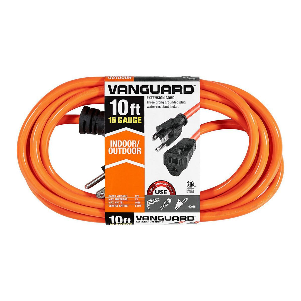 Orange 10 ft. Indoor/Outdoor Extension Cord S135322