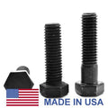 7/8 inch-9 x 5 1/2 inch Coarse Thread Grade 8 Hex Cap Screw, USA Alloy Steel Black Oxide, Pk 10 L9413