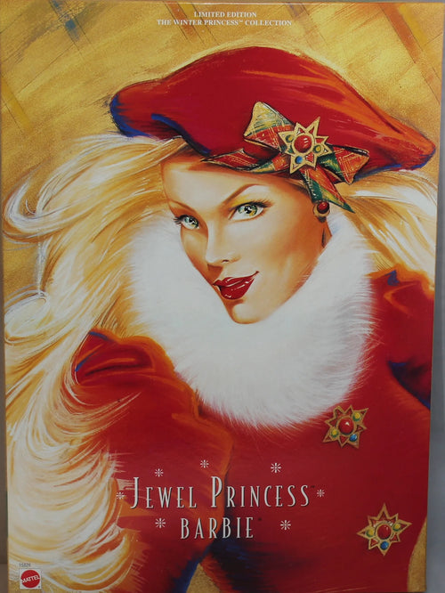 1996 Jewel Princess Barbie, NRFB, Non-Mint Box S63628