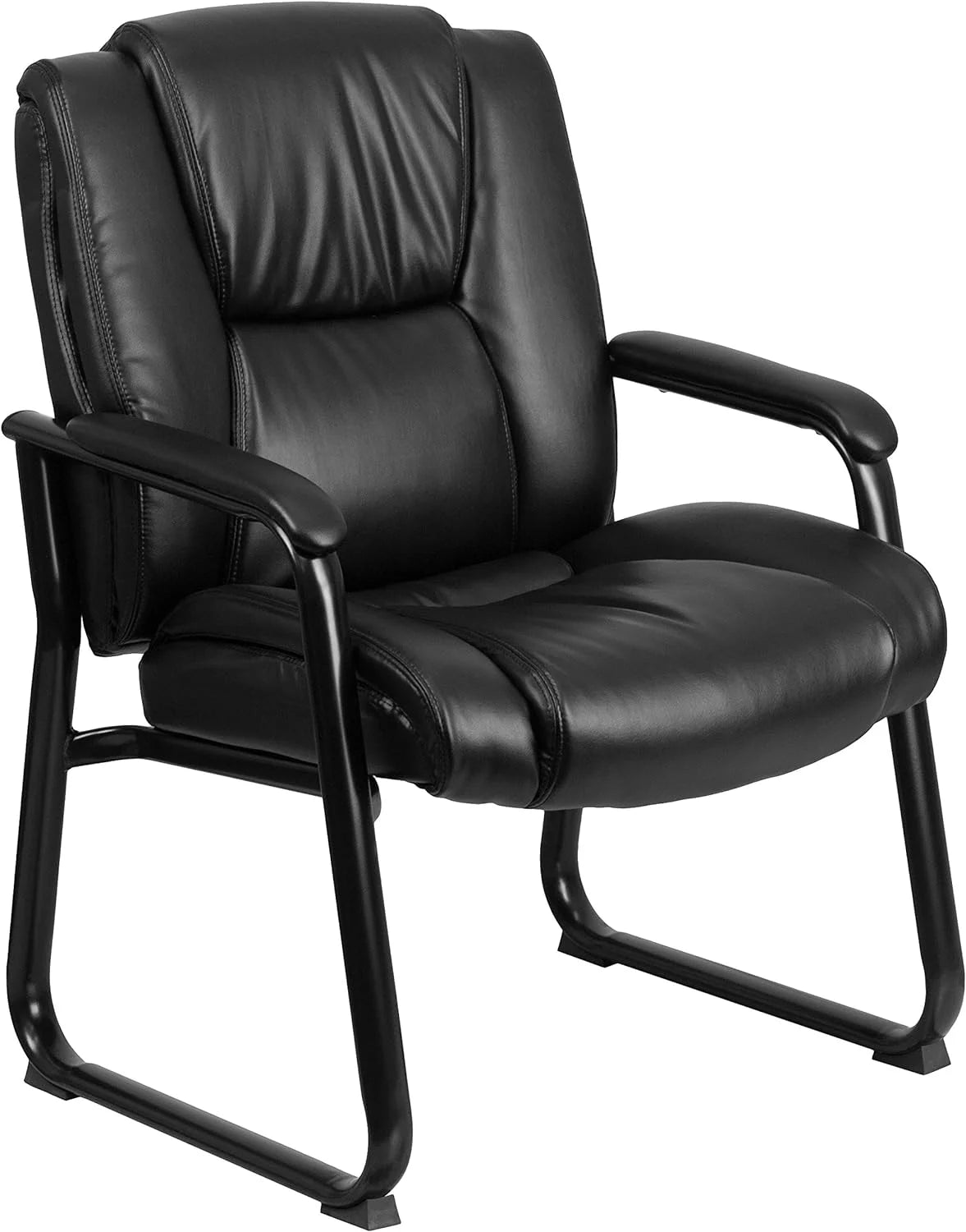 Black Leathersoft Reception Chairs L85994