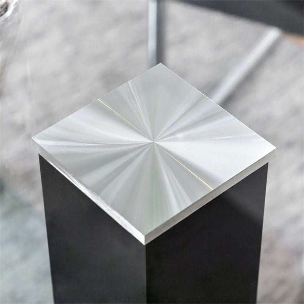 Glass Top Dining Table in Black and Silver E681835