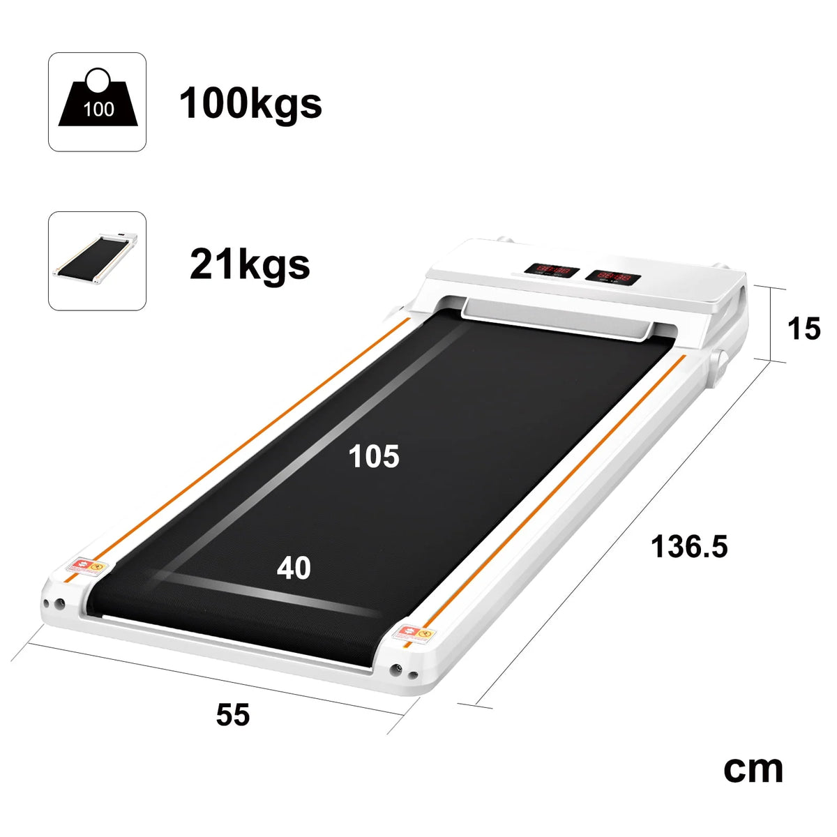Portable Electric Treadmill 2.5HP R49512