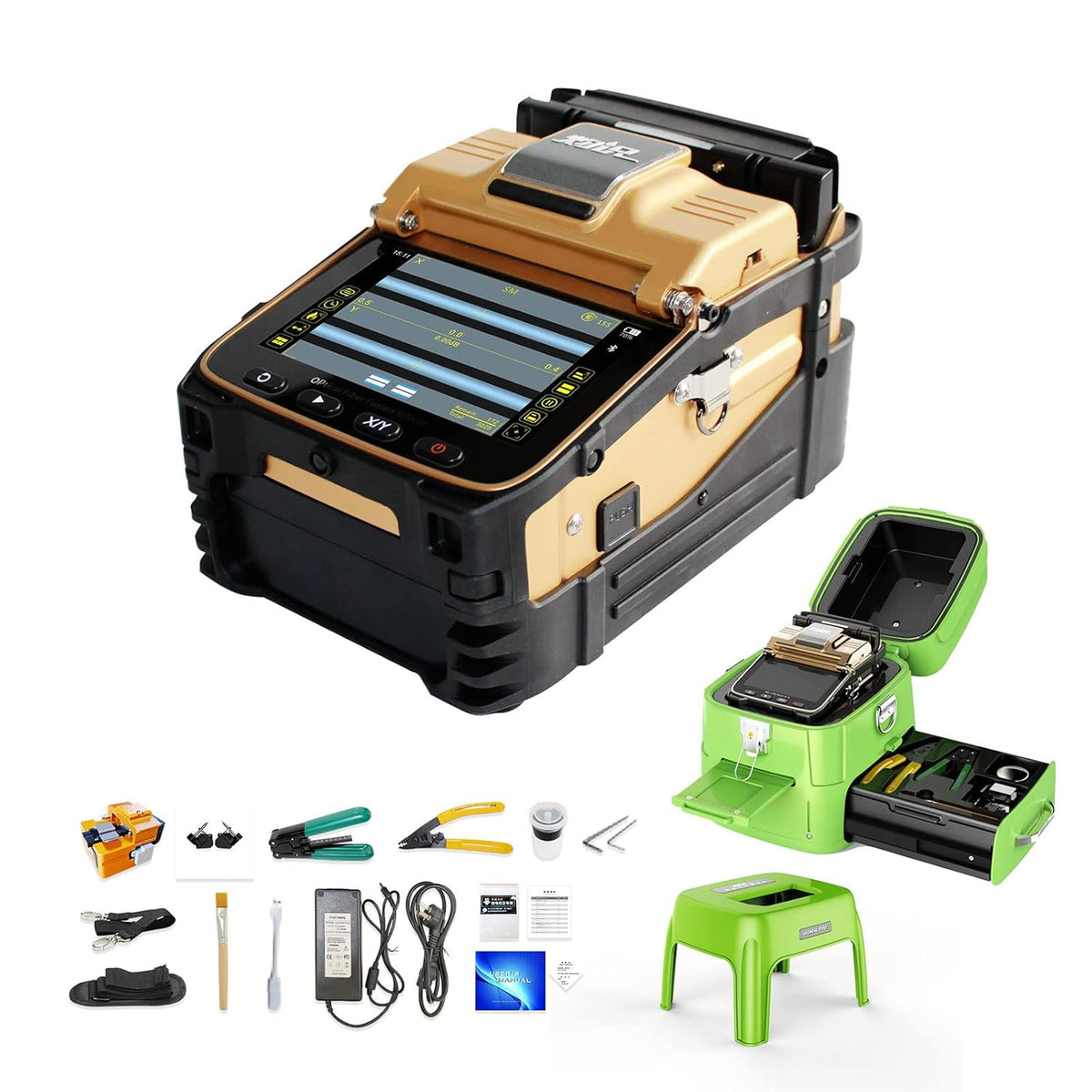 Fusion Splicer Toolbox Kit with Optical Fiber Cleaver R909814
