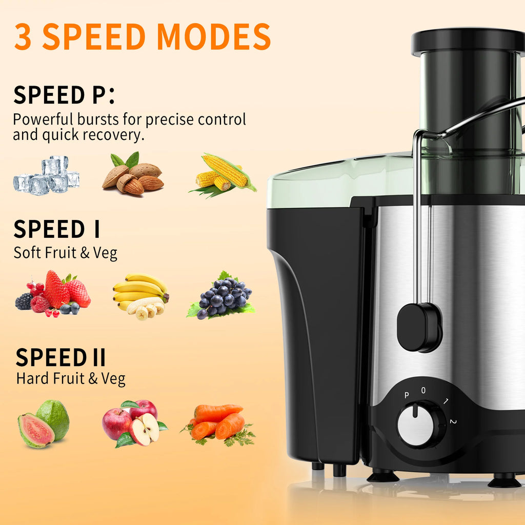 600W Centrifugal Juicer with 3 Feed Chute K184