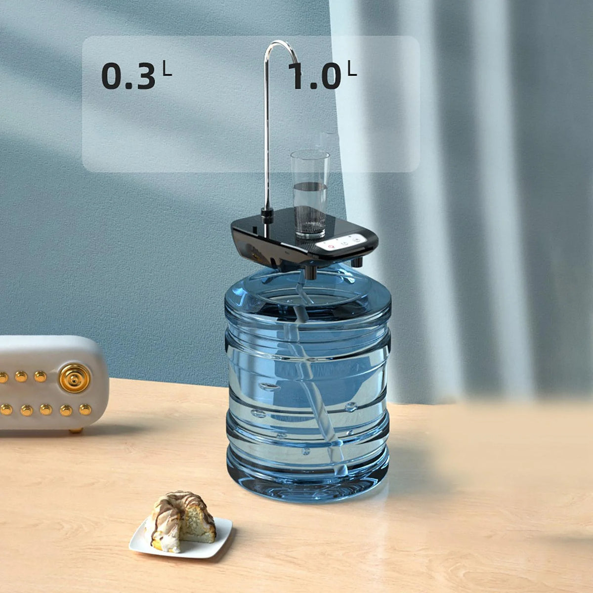 Portable Rechargeable Water Bottle Pump Dispenser Q396