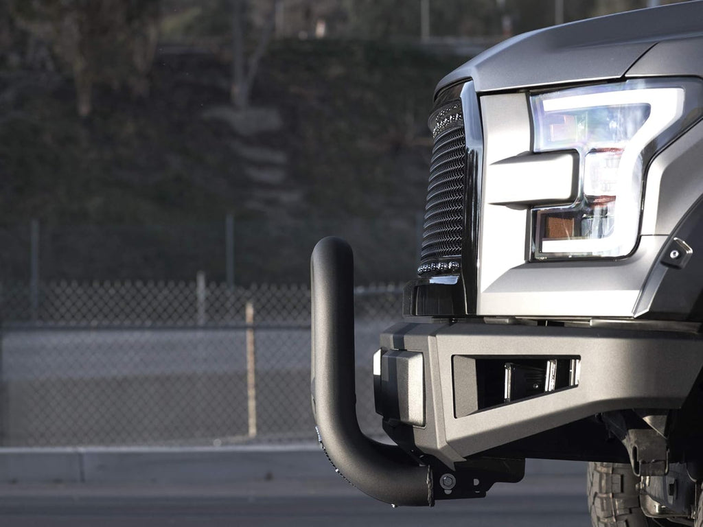Matte Black Bull Bar with Mesh Skid Plate N9377