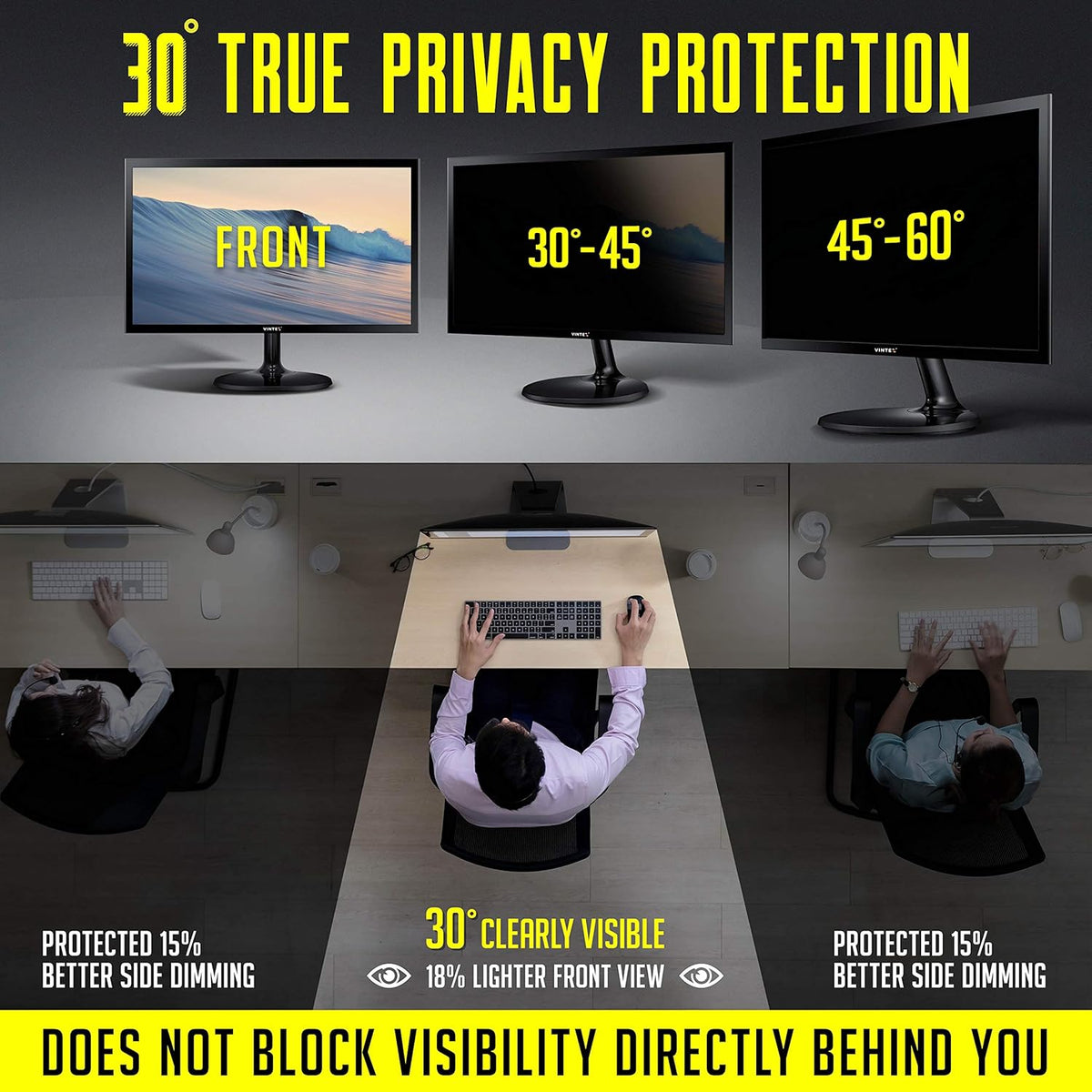 Computer Privacy Screen Filter for Widescreen Monitor E3984