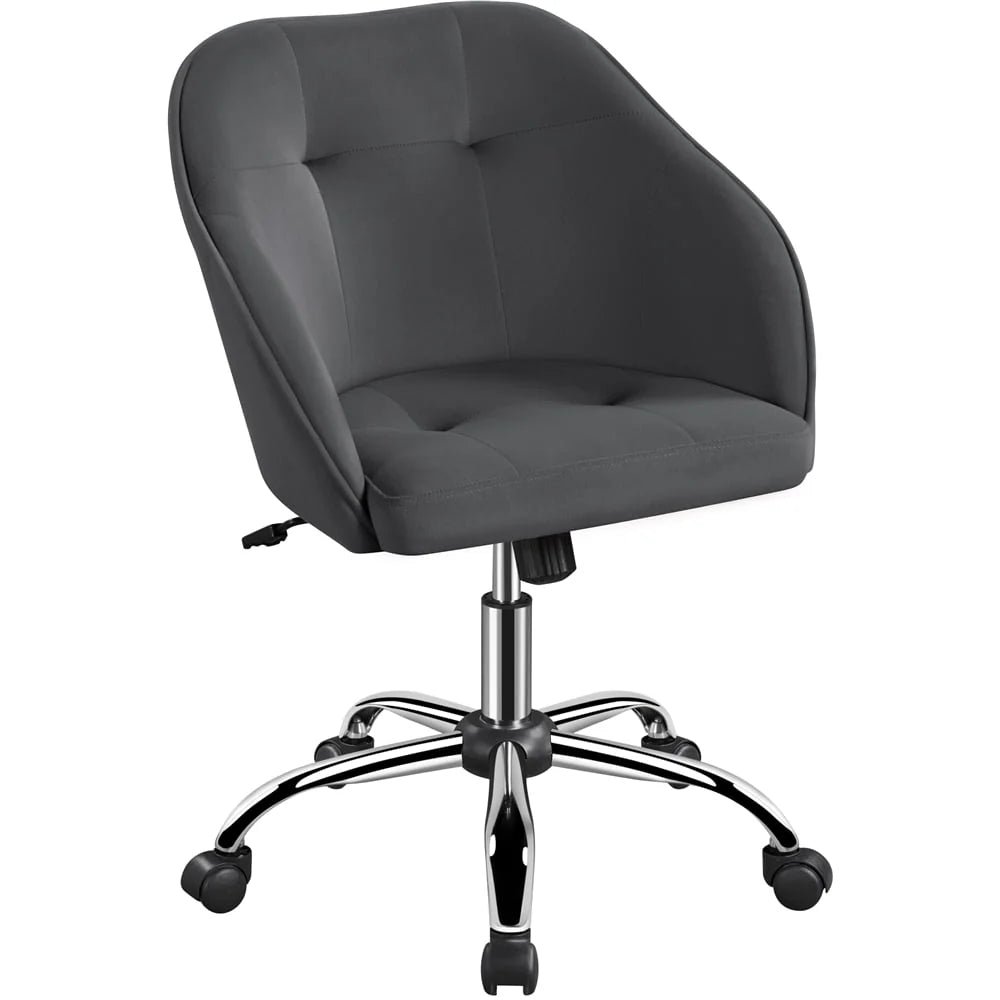 Pink Velvet Adjustable Swivel Office Chair Q864