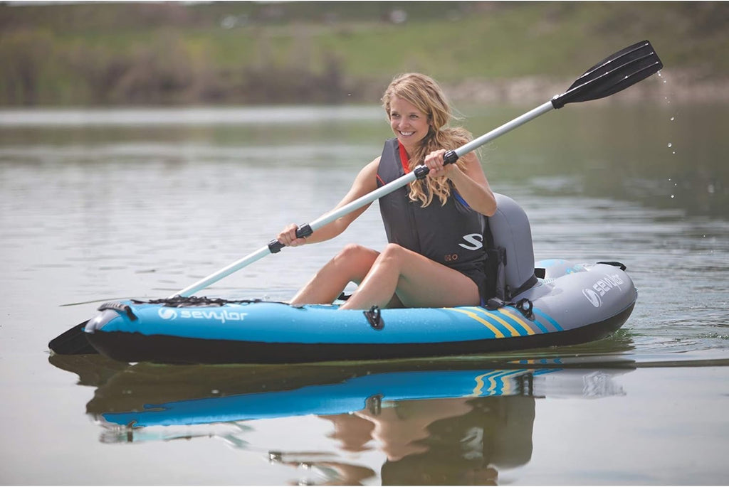 1-Person Inflatable Kayak with Hand Pump & Paddle F732065
