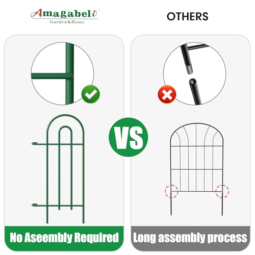 35 panels No Dig Metal Garden Fence 18in(H)×50ft(L) F32702
