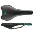 Turquoise Black Saddle with Ti-Alloy Rails X178