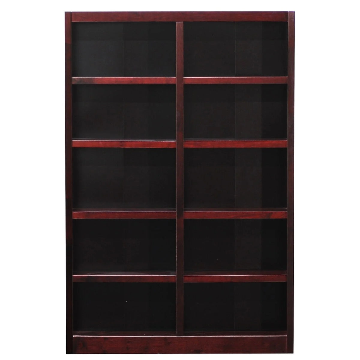 10 Shelf Espresso Wood Bookcase R145
