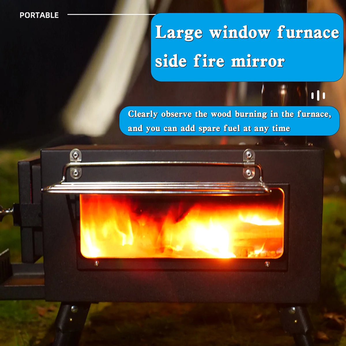 Outdoor Wood Burning Stove with Pipe V402