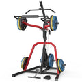 Leverage Gym Power Rack Squat Rack with LAT Low Row System Home Gym System Workout Station 2:1 Ratio O9866