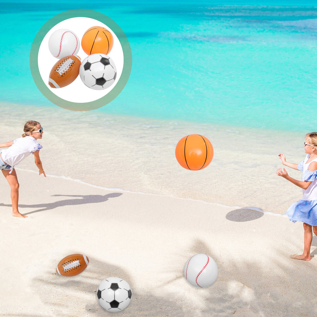 Inflatable Beach Ball Set of 4 Y58517