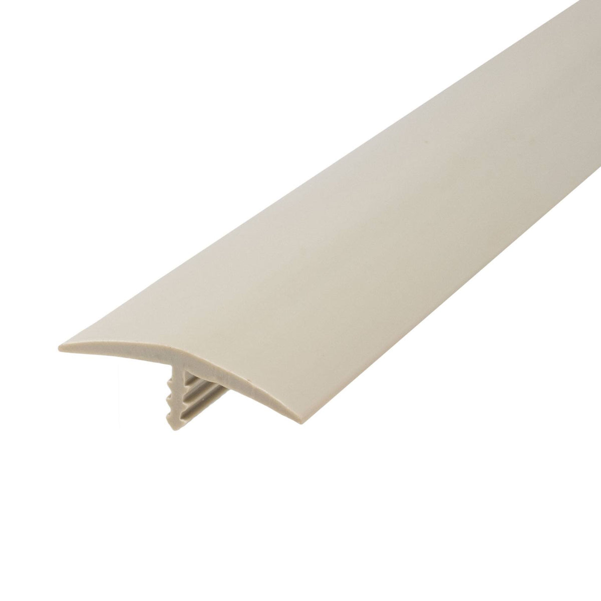 Putty Grey Flexible Polyethylene T-Molding 250 Foot Coil P224