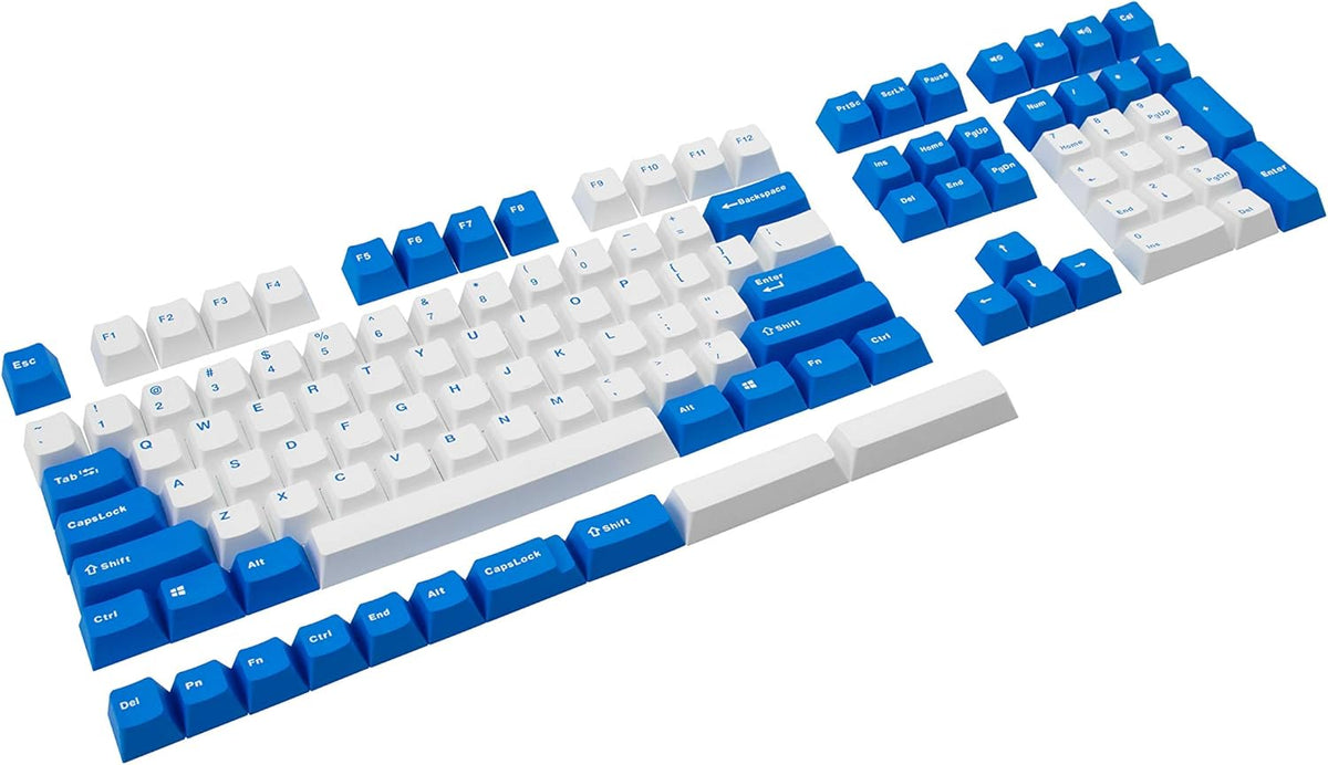 White OEM Profile 108 Keys PBT Keycaps with 6.25U Space Bar H142