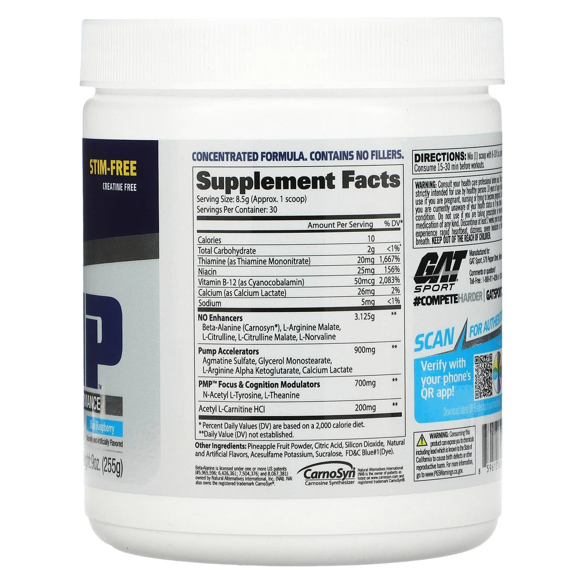 Blue Raspberry 9 oz Peak Muscle Performance E970315