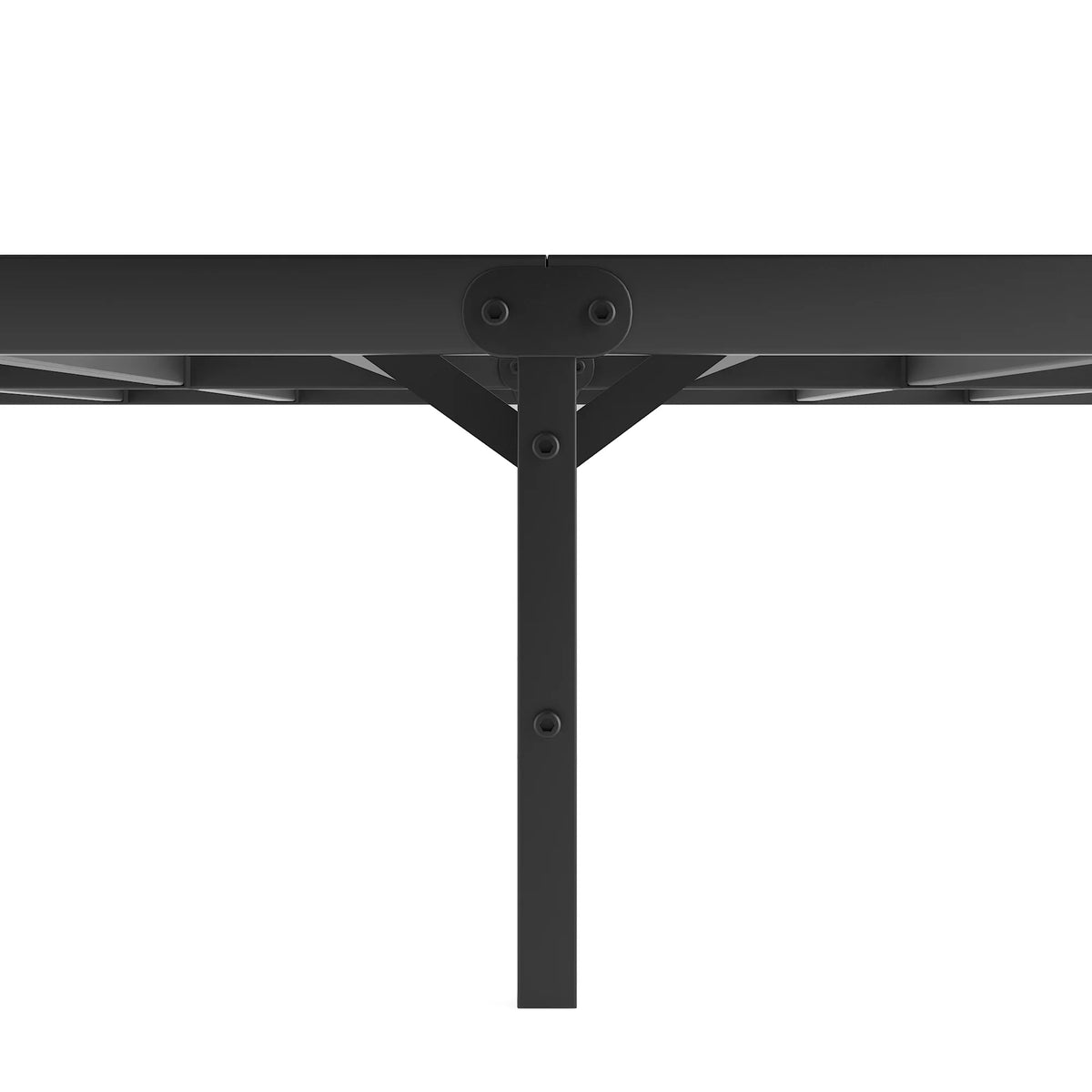 Black Metal Platform Bed Frame E869656