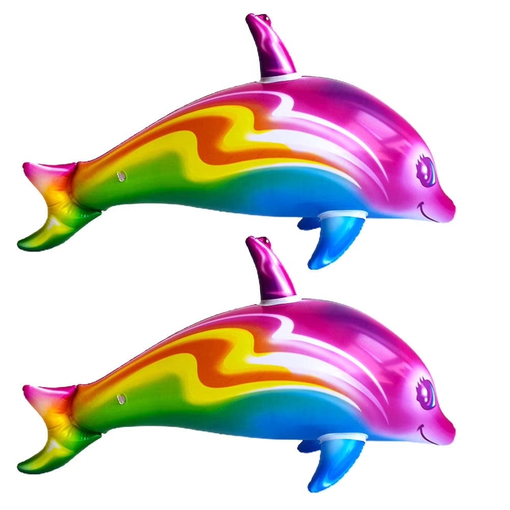 2pcs Big Inflatable Dolphin Toys Q25240