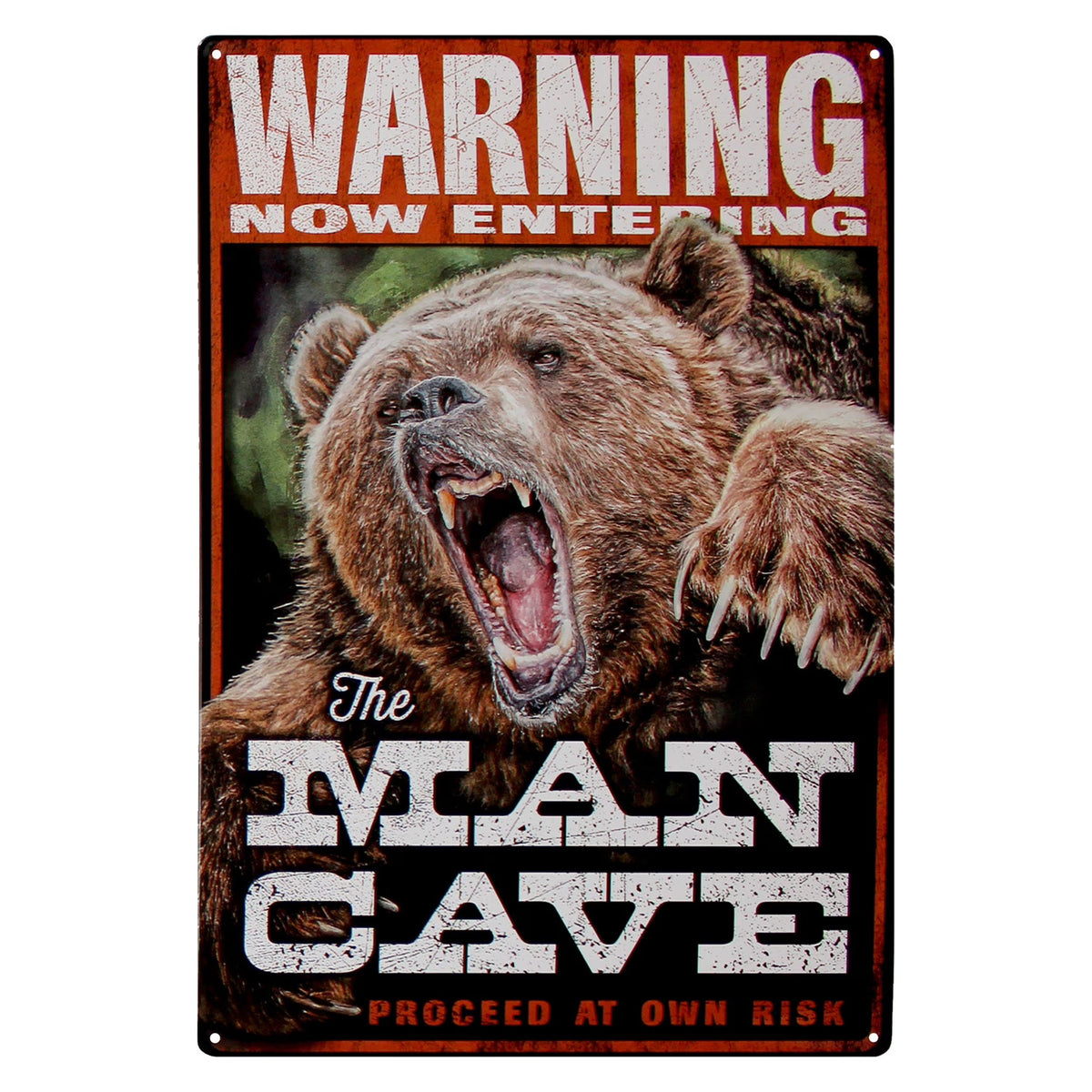 Retro Metal Tin Sign, 17" x 12" Weatherproof Wall Art D224