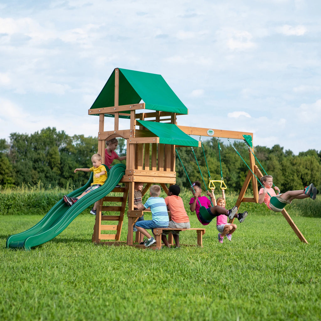 All Cedar Wood Playset Swing Set V378264
