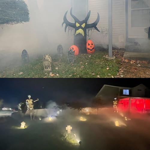 500W 2000CFM Fog Machine with 72 LED Lights and Wireless Remote Control Y12547