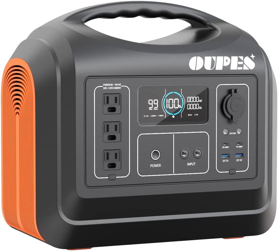 Portable Power Station LiFePO4 Battery with 2 X100W Solar Panel K322
