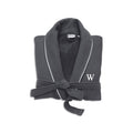 Dark Gray Turkish Cotton Waffle Terry Bathrobe E4000