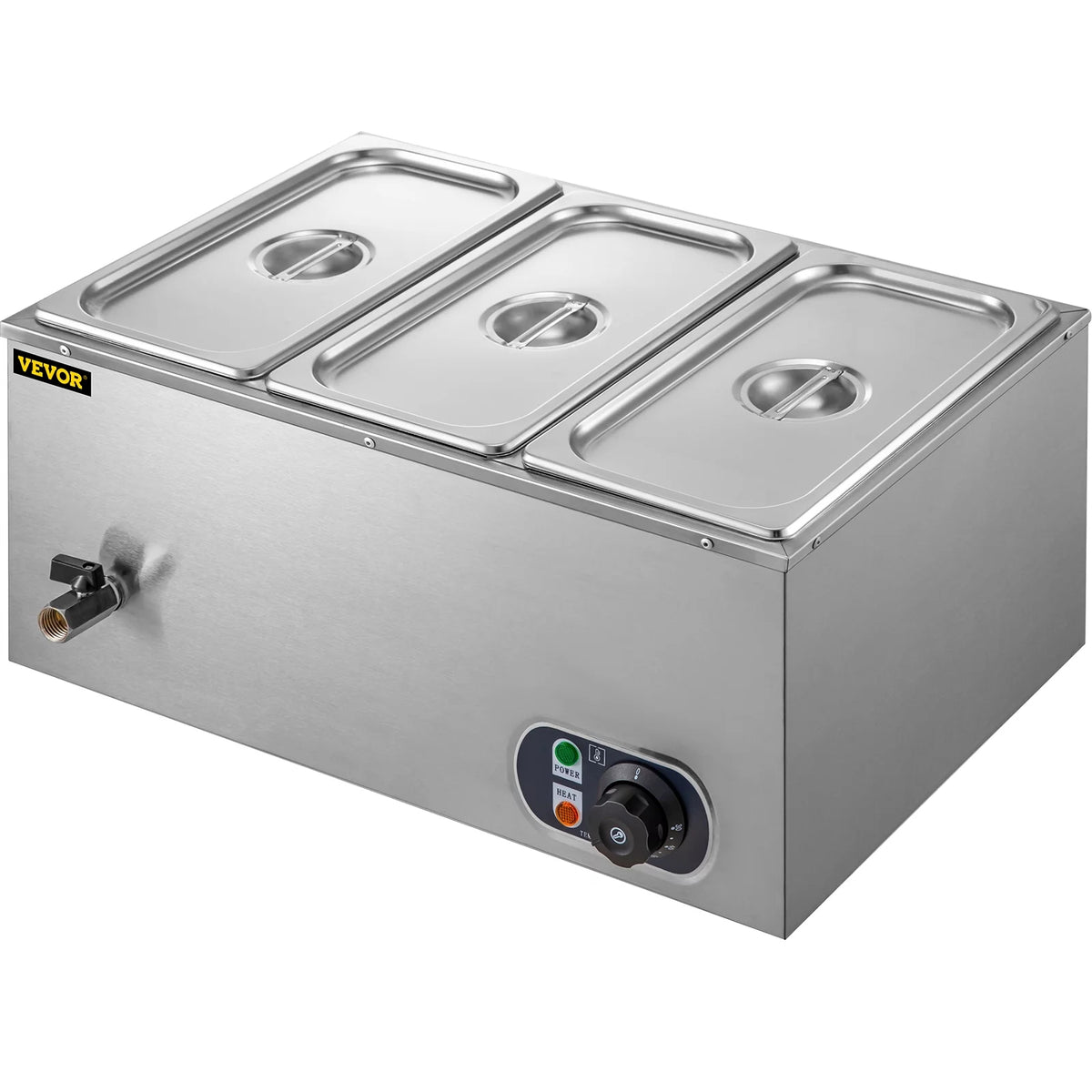 1200W Stainless Steel Commercial Food Warmer P991
