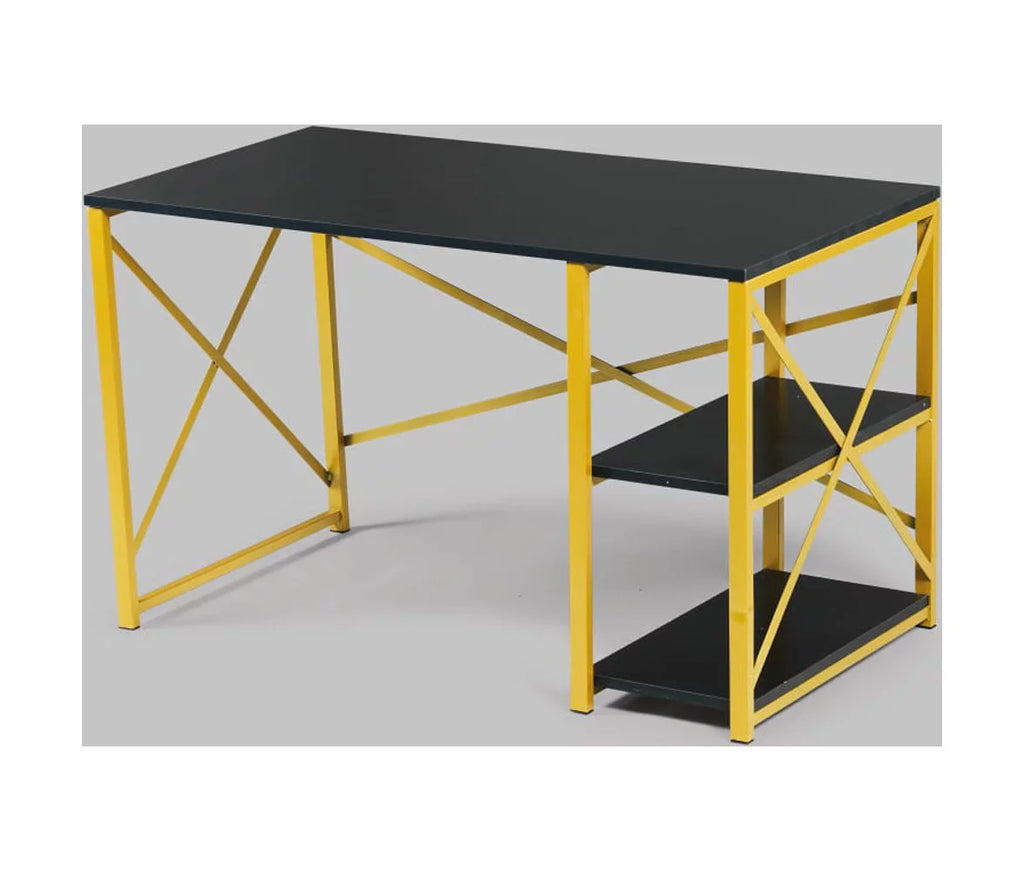 Black 47" Wooden Top Writing and Computer Desk M790
