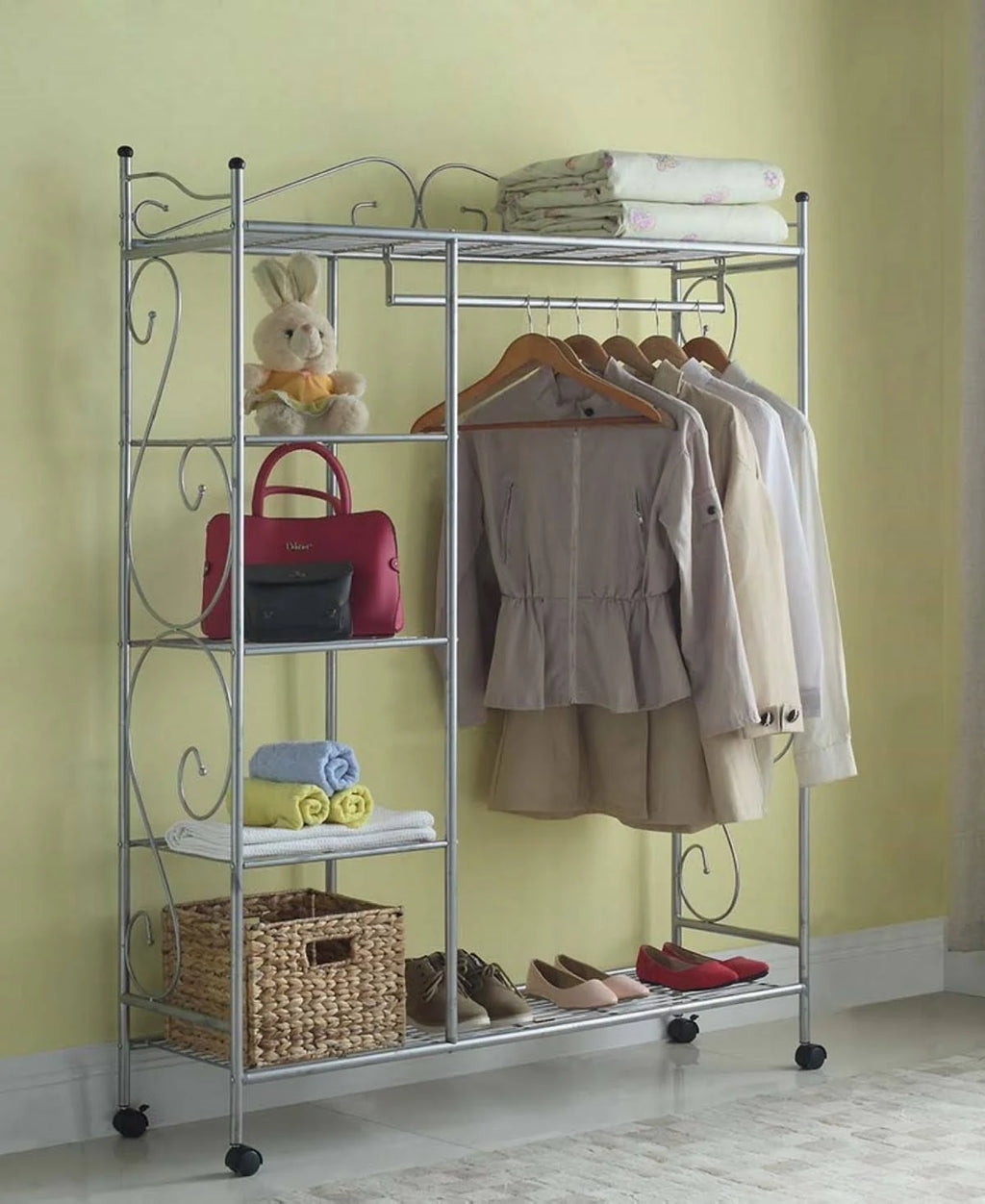 Closet Organizer with Casters S933