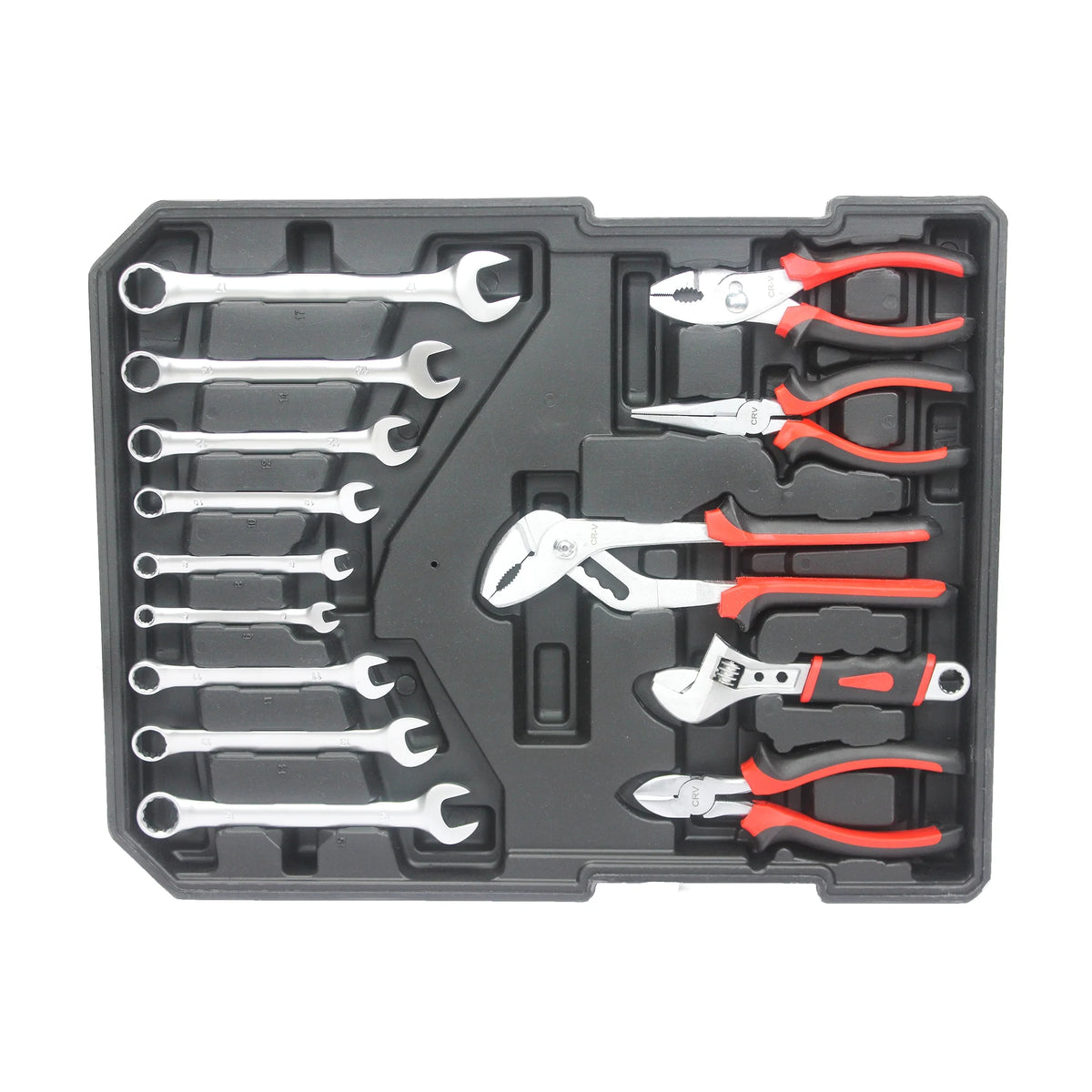 899PCS White Hand Tool Set with Rolling Tool Box M83750