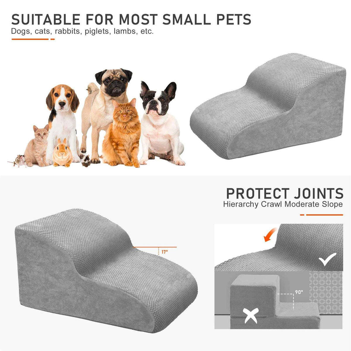 High Density Foam Non-Slip Dog Stairs Z630904
