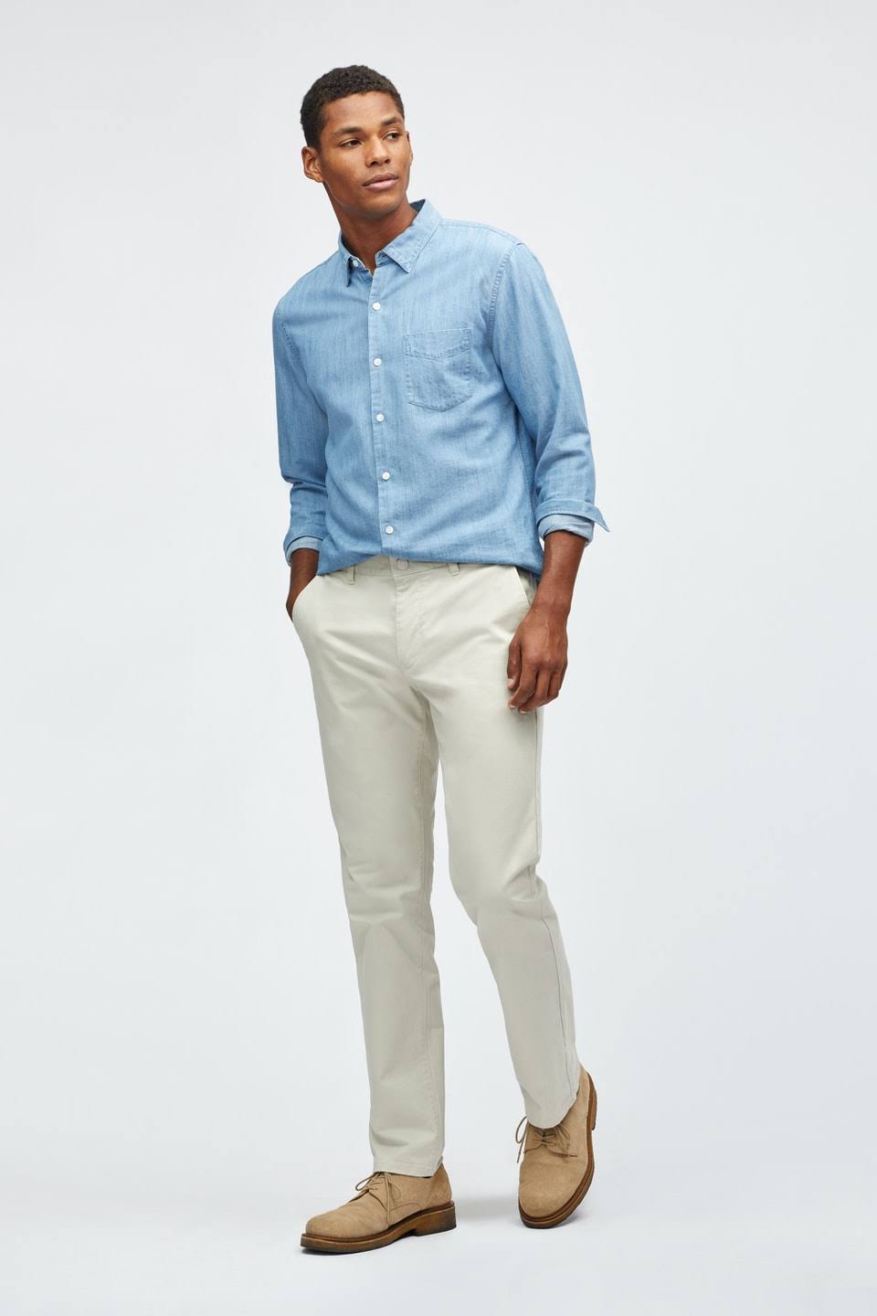 Slim Stretch Washed Chinos R448