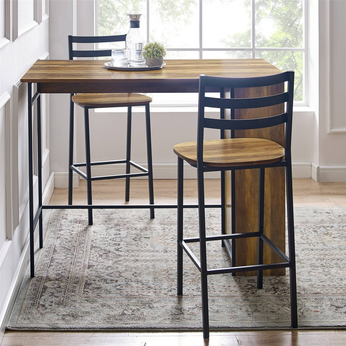 3 Piece Drop Leaf Counter Table Set Q371420