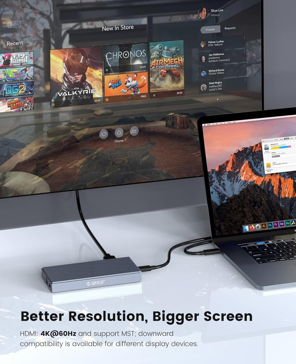9-in-1 USB-C Hub with M.2 NVMe SSD Case R227807