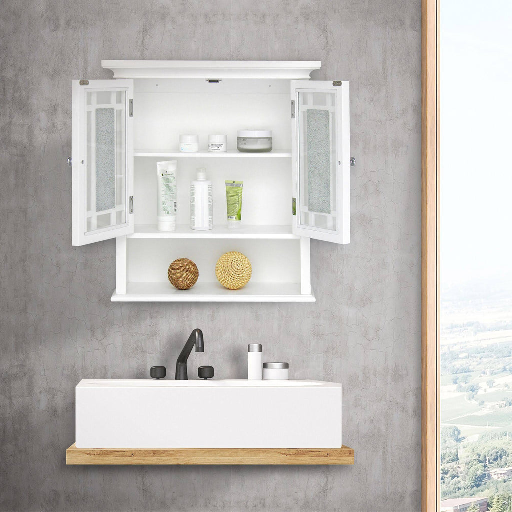 White Wall Cabinet Y69544