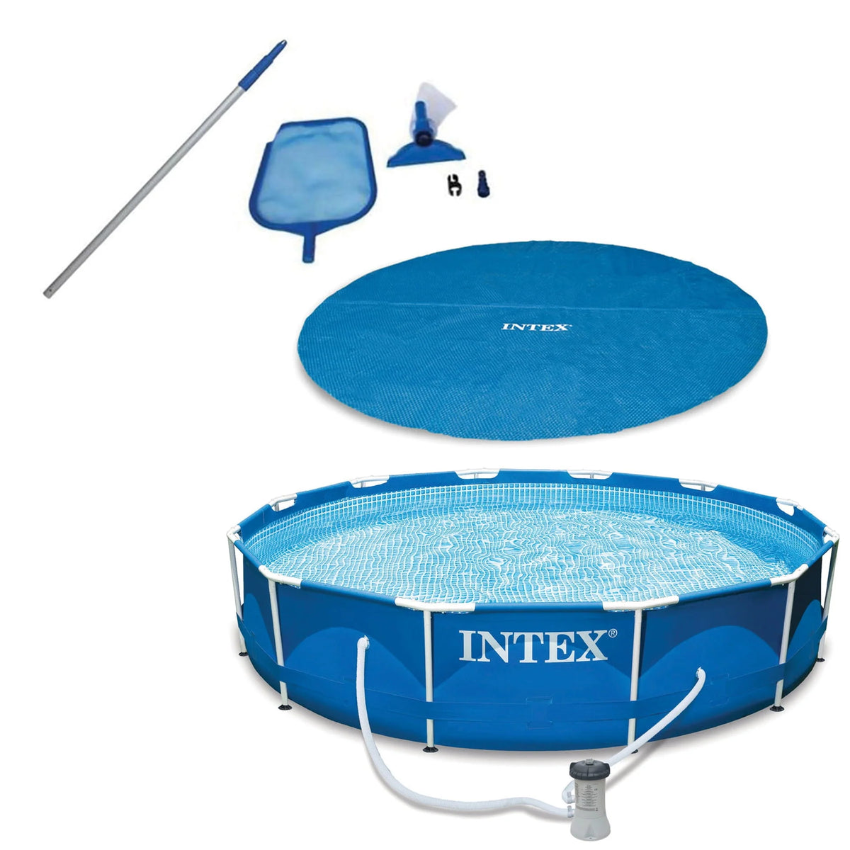 12 Ft Pool Cover and Above Ground Swimming Pool K155