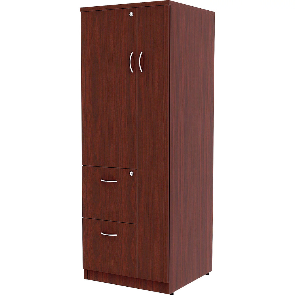 2 Drawer Mahogany Laminate Storage Cabinet T74567