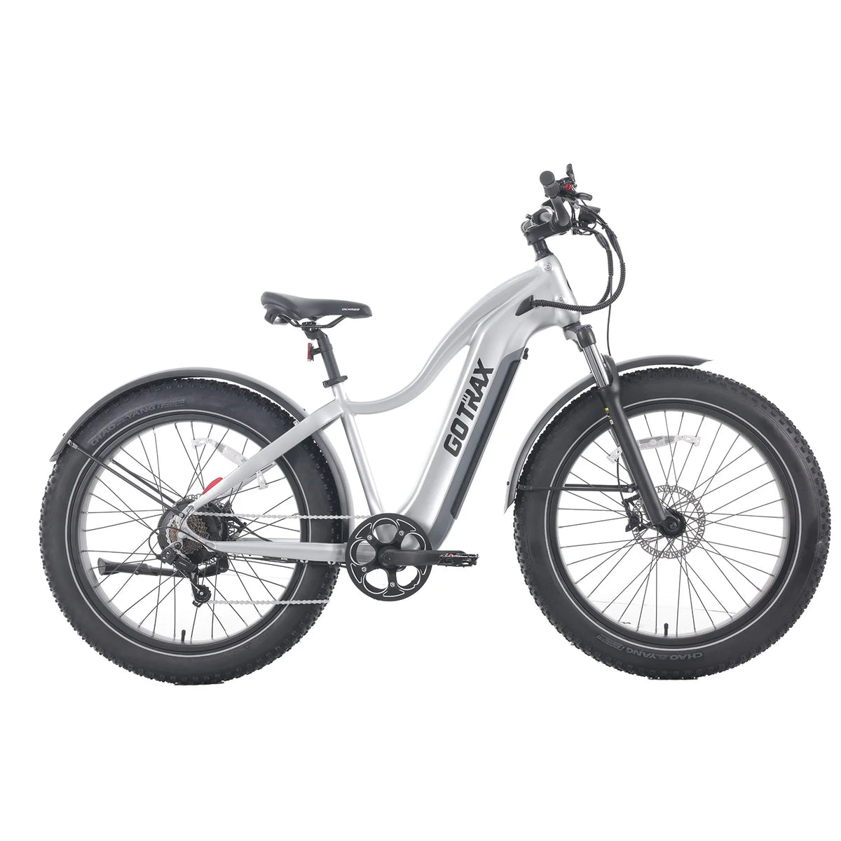 Silver 750W 48V 26" x 4" Fat Tire Electric Mountain Bike G457363