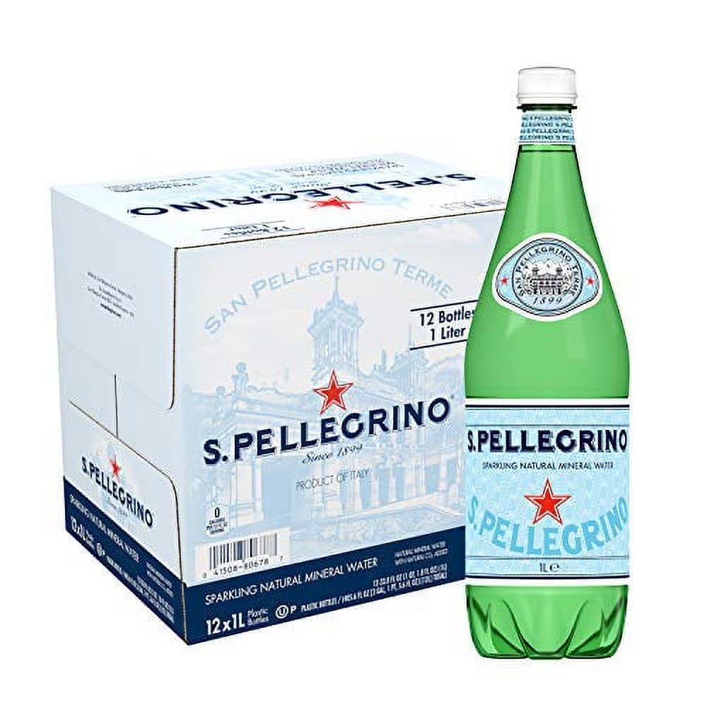 Sparkling Natural Mineral Water, 33.8 Fl Oz. (12 Pack) L8494